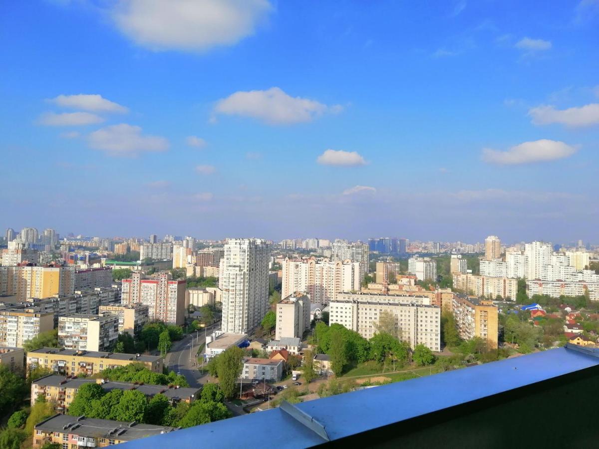 Видовая 25Й Этаж. Новый Дом. Шалимова, Isida. Шулявская, Гарматная, Индустриальный Мост. Космополитан. Большевик. Жд Вокзал. เคียฟ ภายนอก รูปภาพ